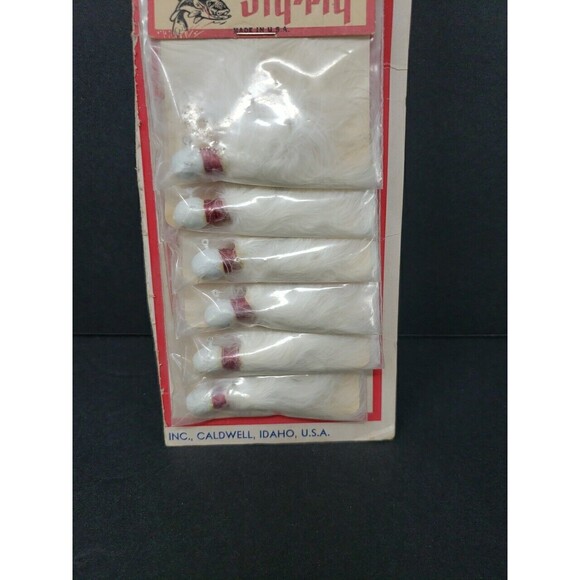 Glen L Evans Little Dogie Jig Fly NOS VTG 1950s On Original Card Display #748 WH - Picture 12 of 12